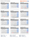 Kalender 2027 mit Ferien und Feiertagen Barbados