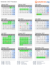 Kalender 2027 mit Ferien und Feiertagen Flandern