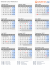 Kalender 2027 mit Ferien und Feiertagen Wallonien