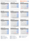 Kalender 2027 mit Ferien und Feiertagen Bosnien und Herzegowina