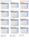 Kalender 2027 mit Ferien und Feiertagen Frederikshavn