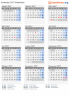 Kalender 2027 mit Ferien und Feiertagen Haderslev