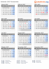 Kalender 2027 mit Ferien und Feiertagen Kerteminde