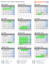Kalender 2027 mit Ferien und Feiertagen Baden-Württemberg