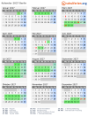 Kalender 2027 mit Ferien und Feiertagen Berlin