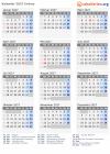 Kalender 2027 mit Ferien und Feiertagen Eritrea