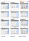 Kalender 2027 mit Ferien und Feiertagen Jamaika