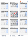 Kalender 2027 mit Ferien und Feiertagen Kongo, Rep.