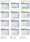 Kalender 2027 mit Ferien und Feiertagen Akershus