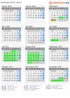 Kalender 2027 mit Ferien und Feiertagen Lublin