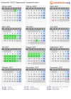 Kalender 2027 mit Ferien und Feiertagen Appenzell Ausserrhoden