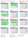 Kalender 2027 mit Ferien und Feiertagen Appenzell Innerrhoden