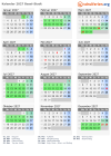 Kalender 2027 mit Ferien und Feiertagen Basel-Stadt