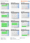 Kalender 2027 mit Ferien und Feiertagen Bern