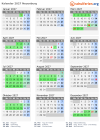 Kalender 2027 mit Ferien und Feiertagen Neuenburg