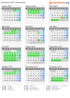 Kalender 2027 mit Ferien und Feiertagen Nidwalden