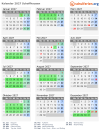 Kalender 2027 mit Ferien und Feiertagen Schaffhausen
