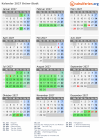 Kalender 2027 mit Ferien und Feiertagen Brünn-Stadt