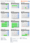 Kalender 2027 mit Ferien und Feiertagen Mährisch Schönberg
