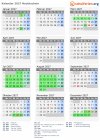 Kalender 2027 mit Ferien und Feiertagen Neutitschein