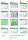 Kalender 2027 mit Ferien und Feiertagen Zlin