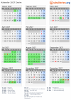 Kalender 2027 mit Ferien und Feiertagen Znaim
