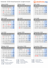 Kalender 2028 mit Ferien und Feiertagen Amerikanische Jungferninseln