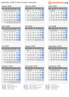 Kalender 2028 mit Ferien und Feiertagen Friaul-Julisch Venetien