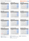 Kalender 2028 mit Ferien und Feiertagen Kambodscha