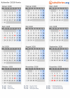 Kalender 2028 mit Ferien und Feiertagen Kenia