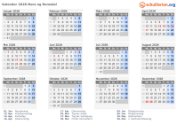 Kalender 2028 mit Ferien und Feiertagen Møre og Romsdal