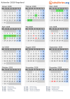 Kalender 2028 mit Ferien und Feiertagen Rogaland