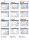 Kalender 2028 mit Ferien und Feiertagen Tröndelag