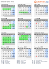 Kalender 2028 mit Ferien und Feiertagen Jura