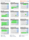 Kalender 2028 mit Ferien und Feiertagen Nidwalden