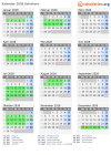 Kalender 2028 mit Ferien und Feiertagen Solothurn