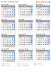 Kalender 2028 mit Ferien und Feiertagen Seychellen