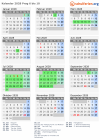 Kalender 2028 mit Ferien und Feiertagen Prag 6 bis 10