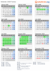Kalender 2028 mit Ferien und Feiertagen Tachau