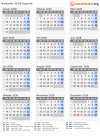 Kalender 2028 mit Ferien und Feiertagen Uganda