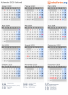 Kalender 2029 mit Ferien und Feiertagen Estland