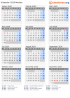 Kalender 2029 mit Ferien und Feiertagen Marken
