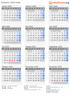 Kalender 2029 mit Ferien und Feiertagen Kuba