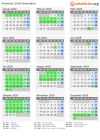 Kalender 2029 mit Ferien und Feiertagen Obwalden