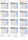 Kalender 2030 mit Ferien und Feiertagen Brasilien