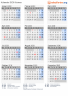 Kalender 2030 mit Ferien und Feiertagen Guinea