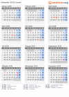 Kalender 2030 mit Ferien und Feiertagen Israel