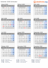 Kalender 2030 mit Ferien und Feiertagen Schweden