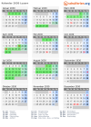 Kalender 2030 mit Ferien und Feiertagen Luzern