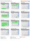 Kalender 2030 mit Ferien und Feiertagen Schaffhausen